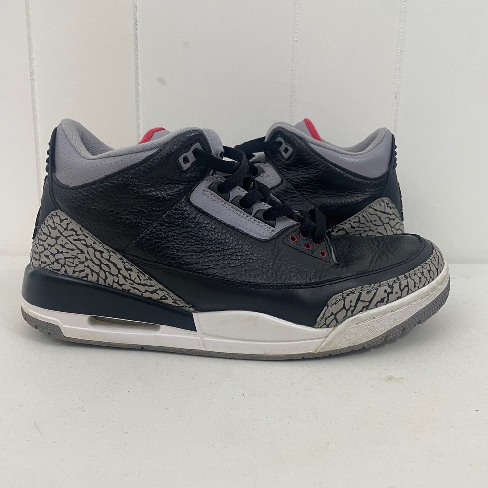 Air Jordan Retro III 3 Black Cement 2011 136064-010 Men's Size 10.5 NO BOX